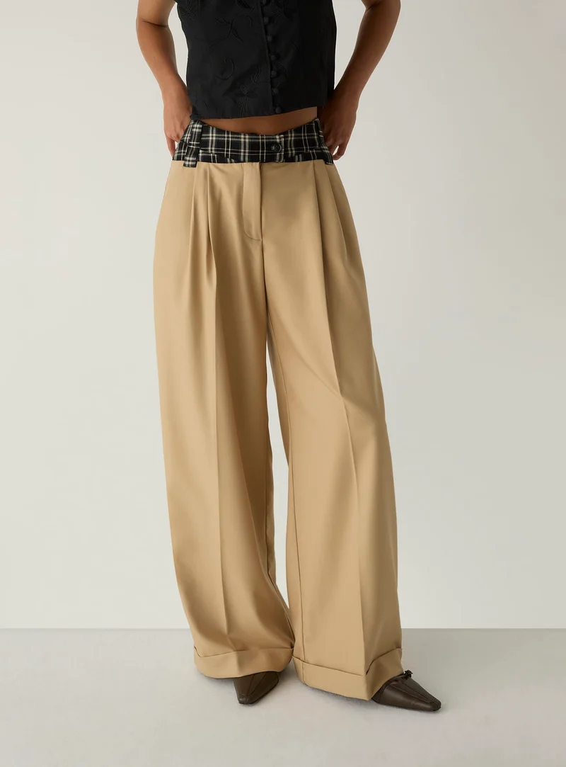 SMITH SAND TAILORED PANTS