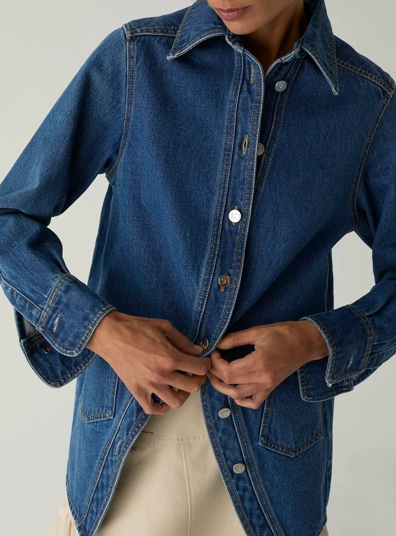 NO BOYFRIEND DENIM OVERSHIRT