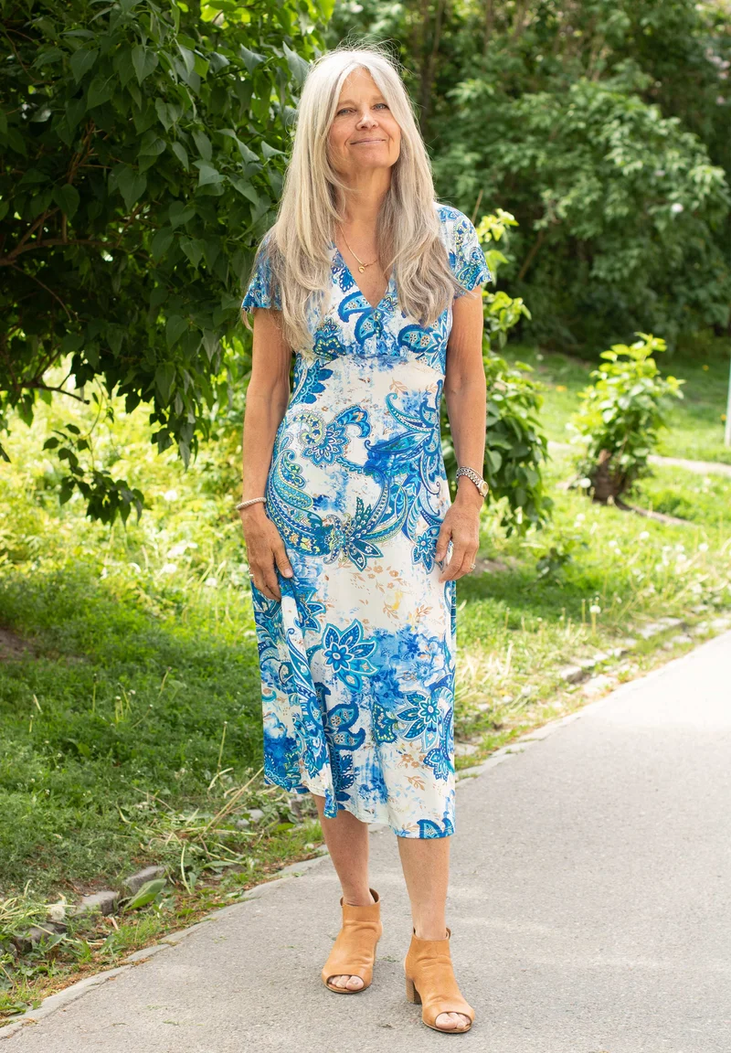 FREJA - BLUE PAISLEY