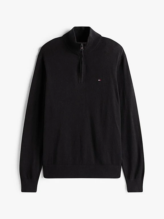 Pima ORG CTN Cashmere Zip Mock