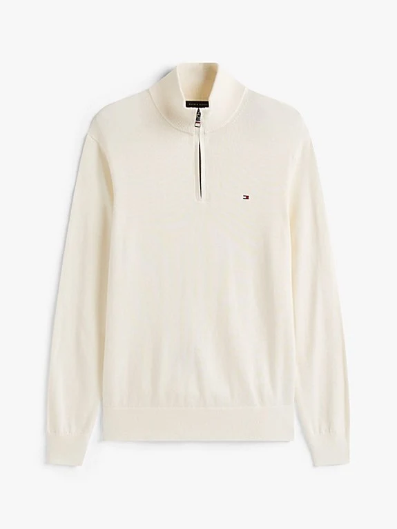 Pima ORG CTN Cashmere Zip Mock