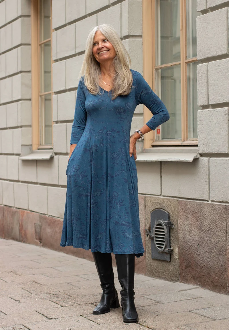 SYLVIA - PAISLEY BLUE FLOWER