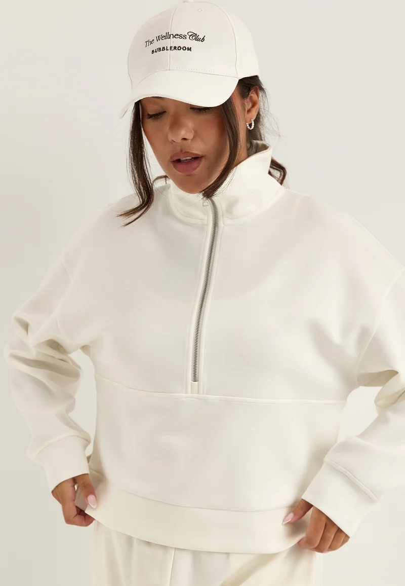 High Collar Half Zip Sweater