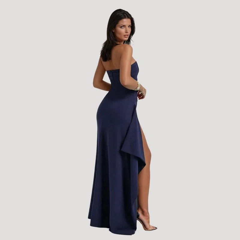 Emma | Kvinnors Bröllopsgäst Strapless Maxi Klänning