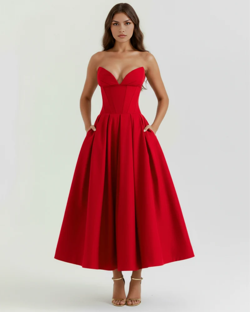 Sophia | Elegant Voluminös Klänning