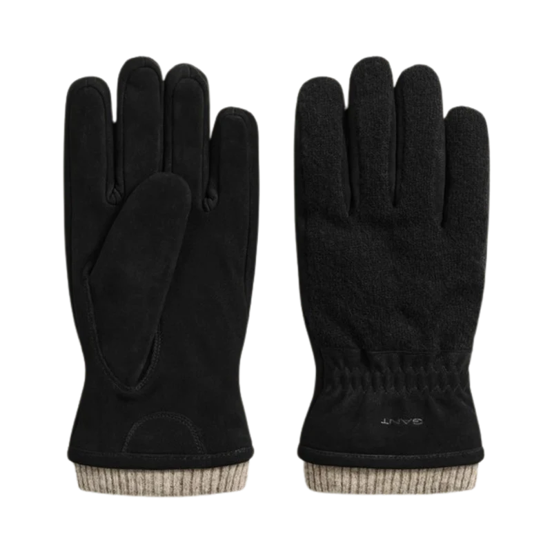 Nubuck Gloves - Black