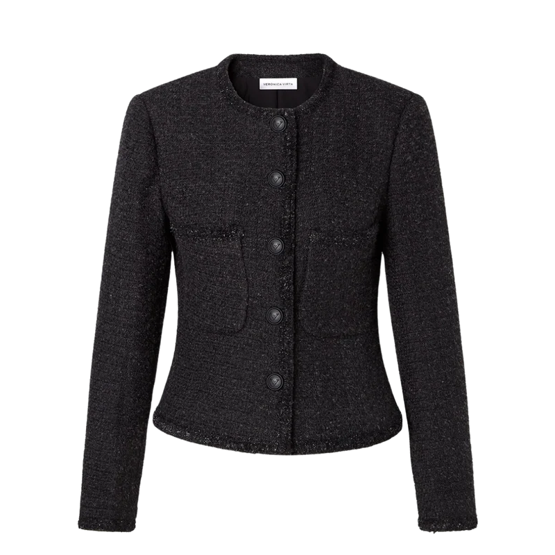 Alexa Tweed Jacket - Black