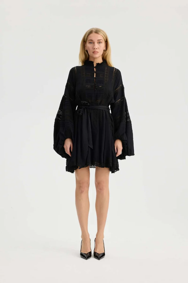 LITARV DRESS - SORT
