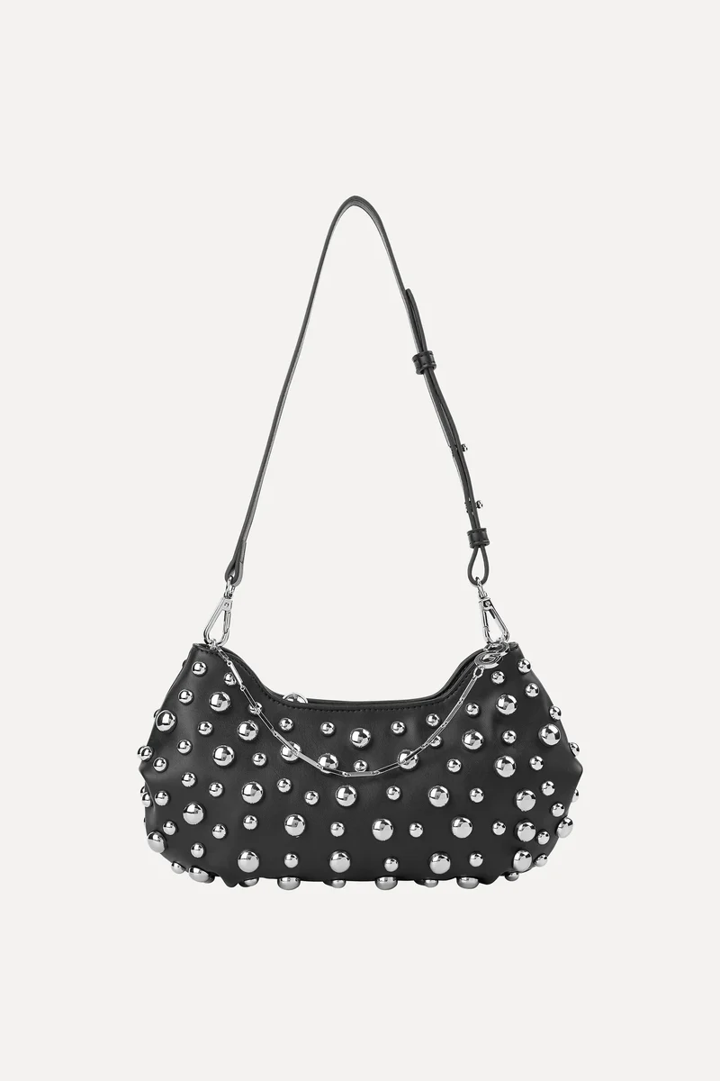 Signature Studded Satchel