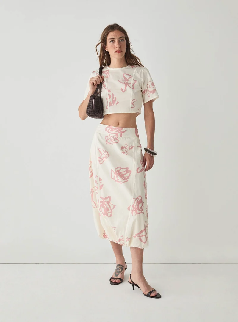 LUCILLE WHITE CROP TOP