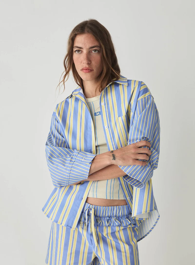 CAOS BLUE POPLIN SHIRT