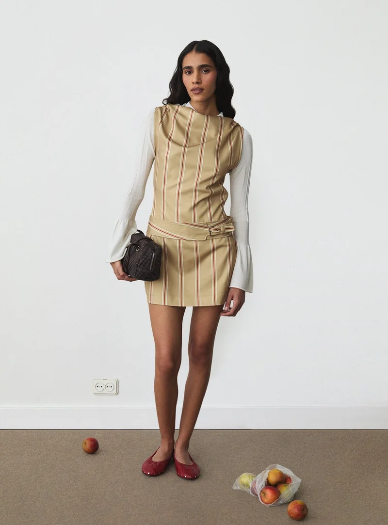 ZOLA CAMEL SHORT DRESS