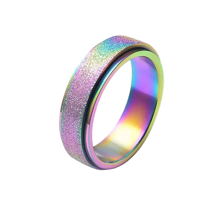Unisex Spinner Ring Modern Design