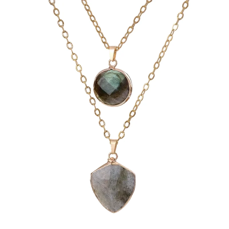 Kvinnors Labradorite Skyddshalsband