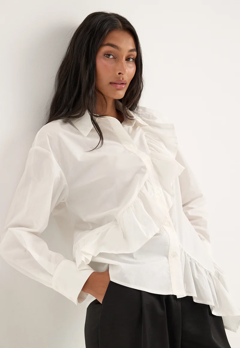 Vmritta Flounce Ls Shirt