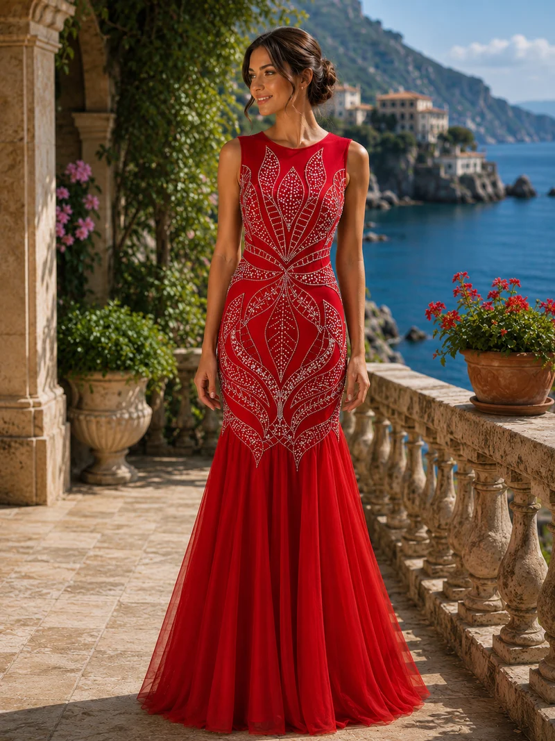 REA Balklänning / Aftonklänning Gino Cerruti 3583K red