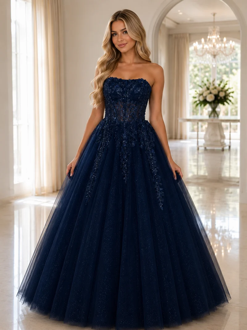 Balklänning LQ Design navy