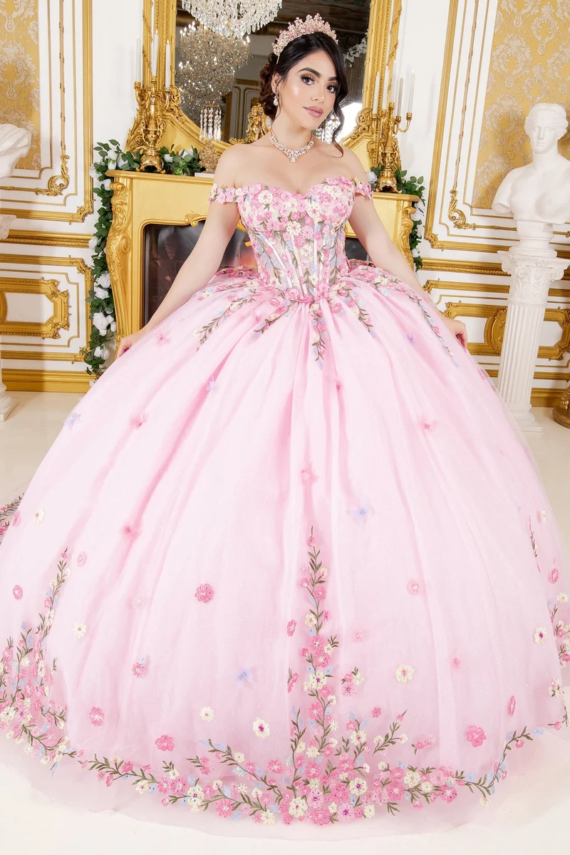 A-linjeformad nattvardsklänning för flickor från Cinderella Couture USA AS8260J