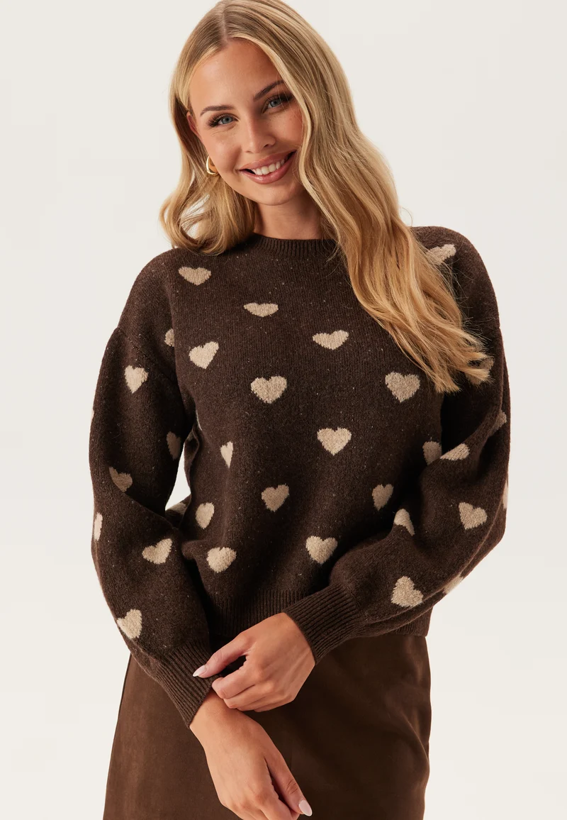 Awheart Ls O-neck Knit