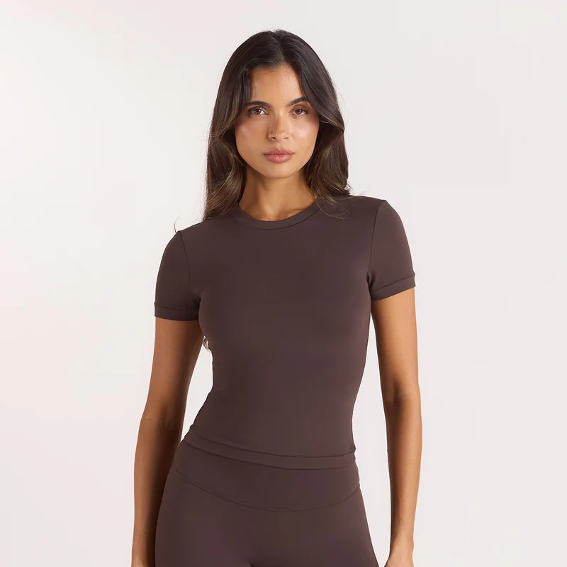 ContourSoft™ Short Sleeve T-Shirt - Mörk Choklad