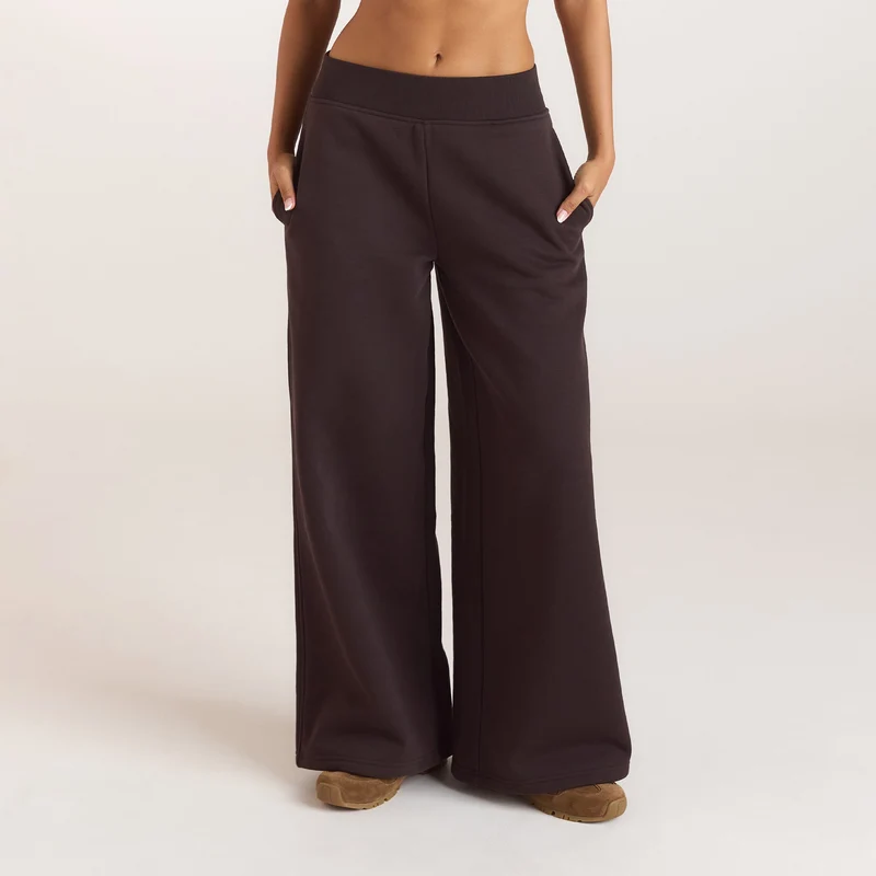 Joggers med raka ben - Mörk Choklad