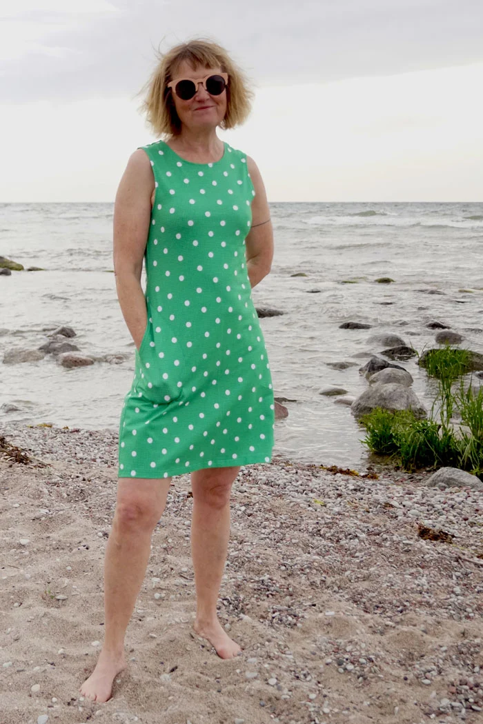 Klänning Anna - Spotnik Green