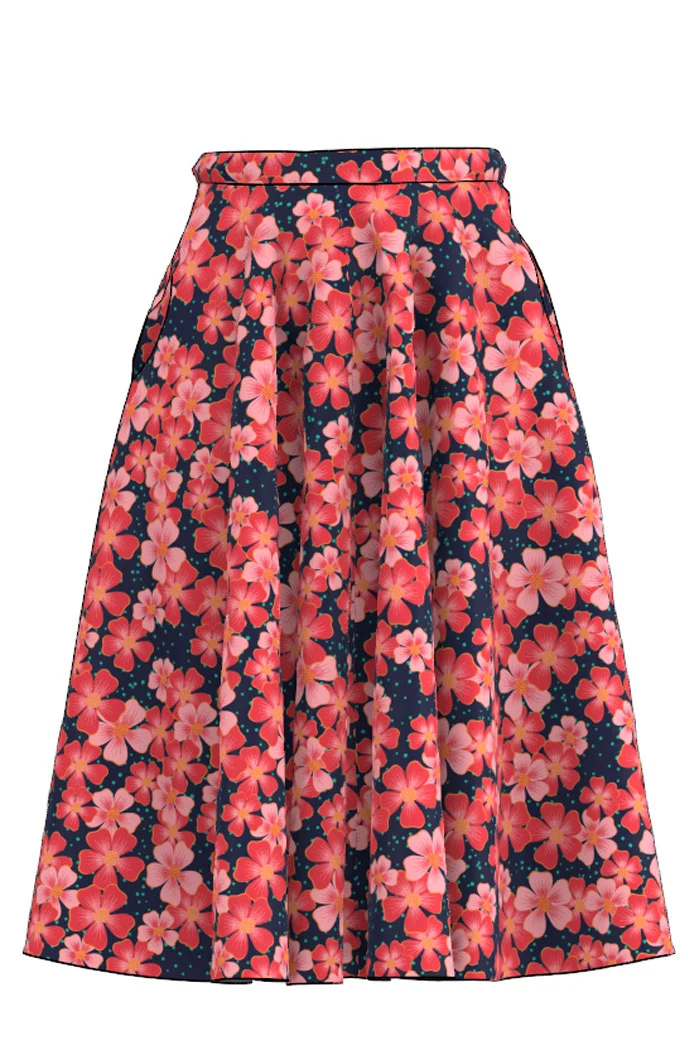 Kjol Cilla - Springkly pink