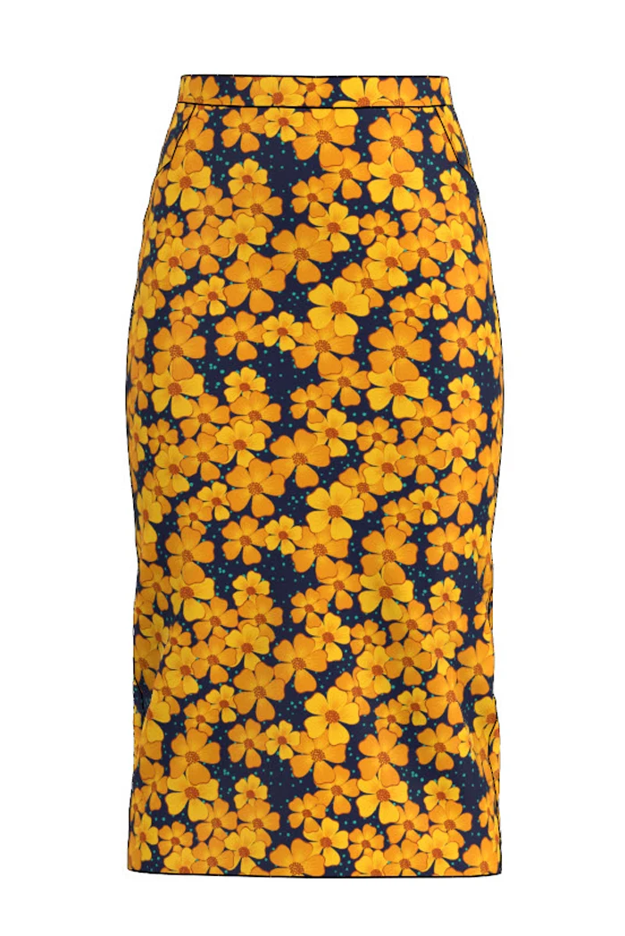Kjol Emma - Springkly Yellow