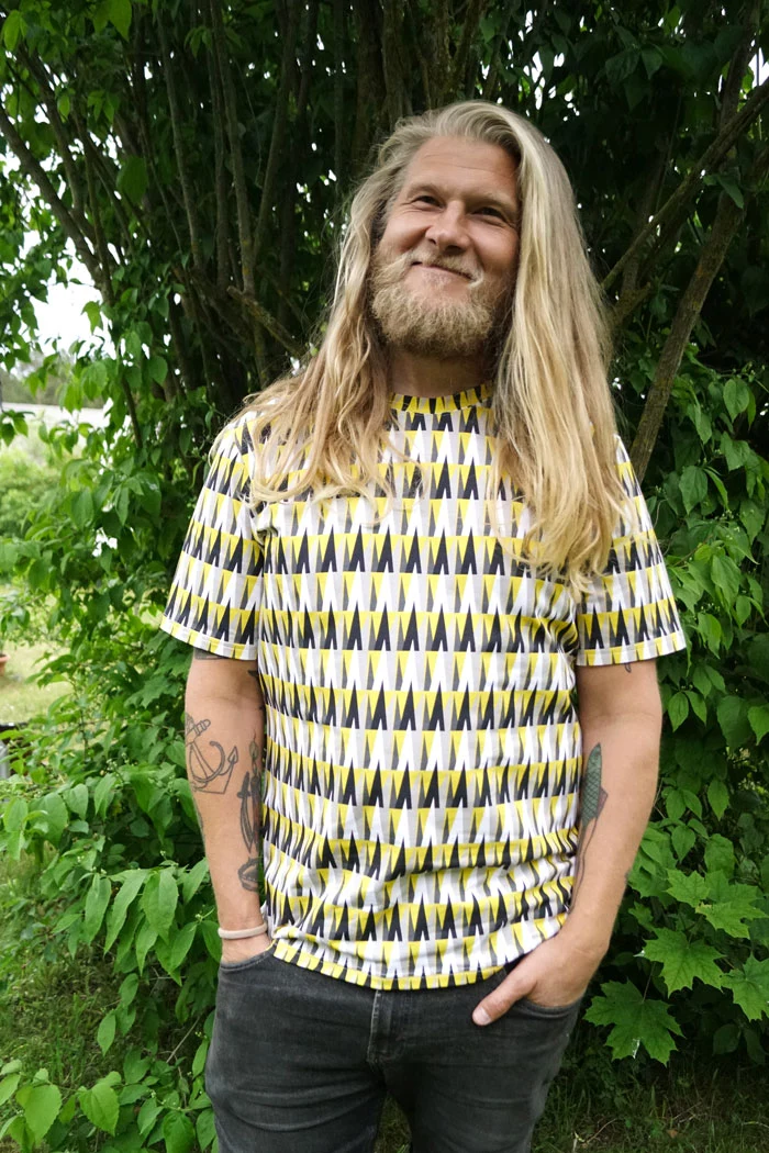 T-Shirt Erik - Spikes yellow