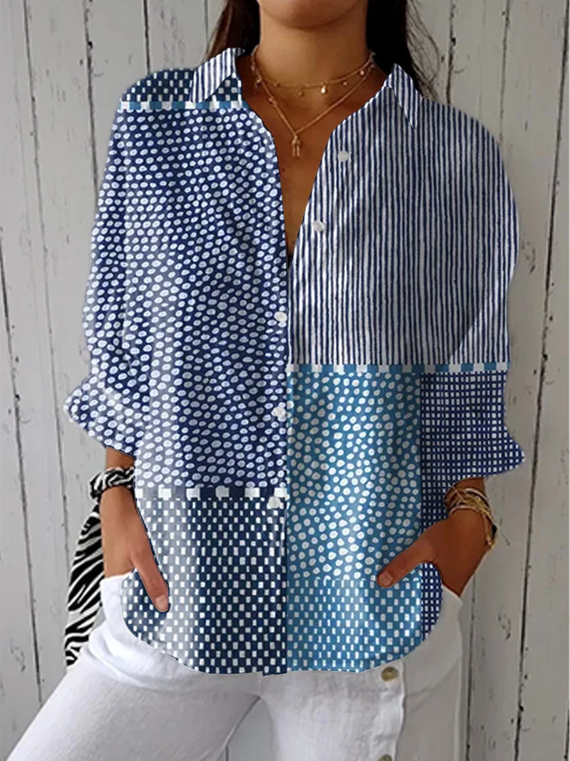 Jolie™ Ocean Patchwork-blus