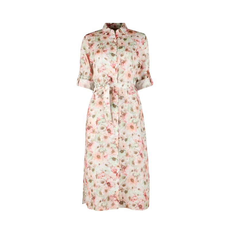 Lilly Dress - Light Orange Pattern