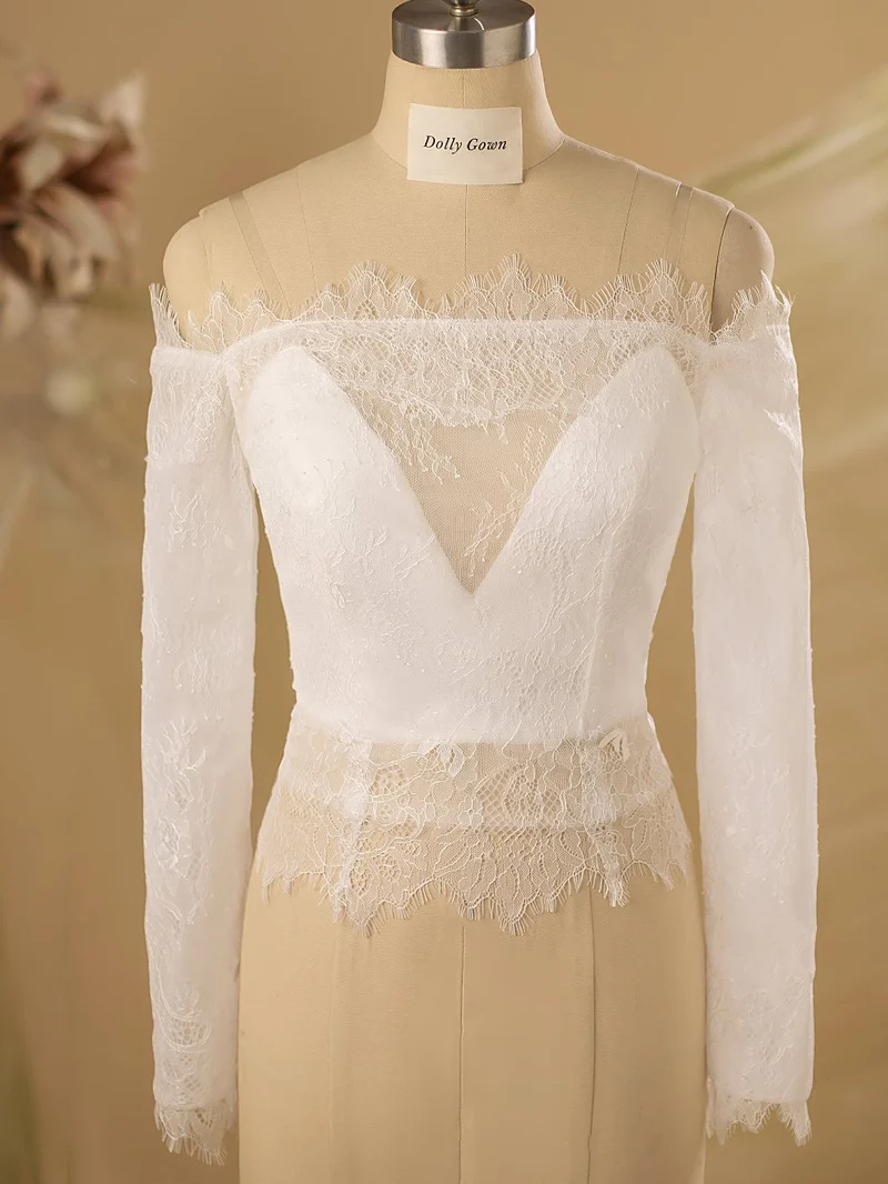 Lydia Off The Shoulder Bridal Separations Lace Top
