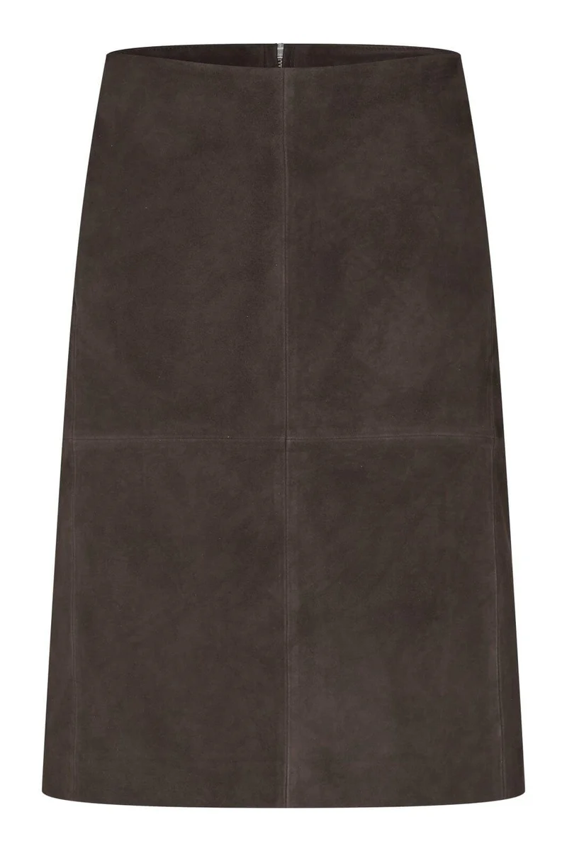 Second Female - Zonie Suede Skirt 60972 - 6156 Demitasse