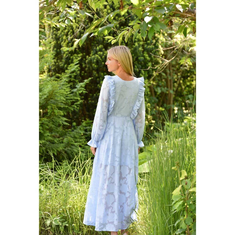 A-View - Floretta Maxi Dress AV7088 - 282 - Light Blue