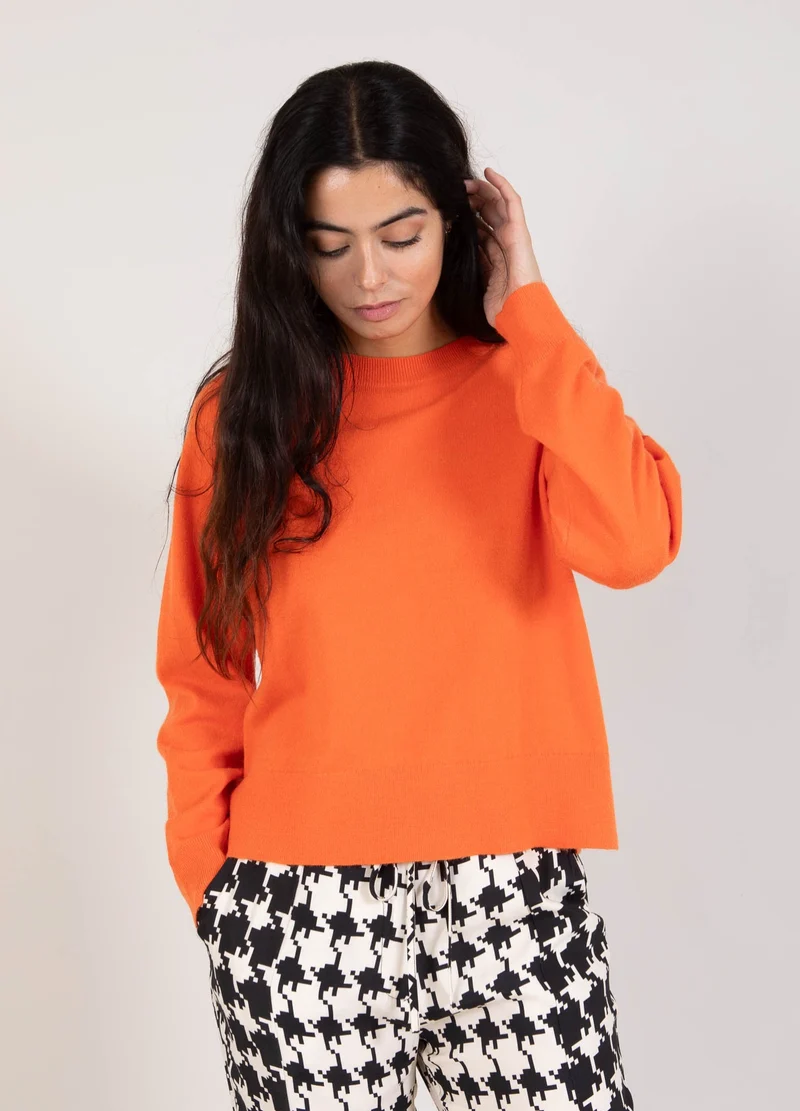 KORT O-HALSSTIK - DAILY KNIT - Mandarin –