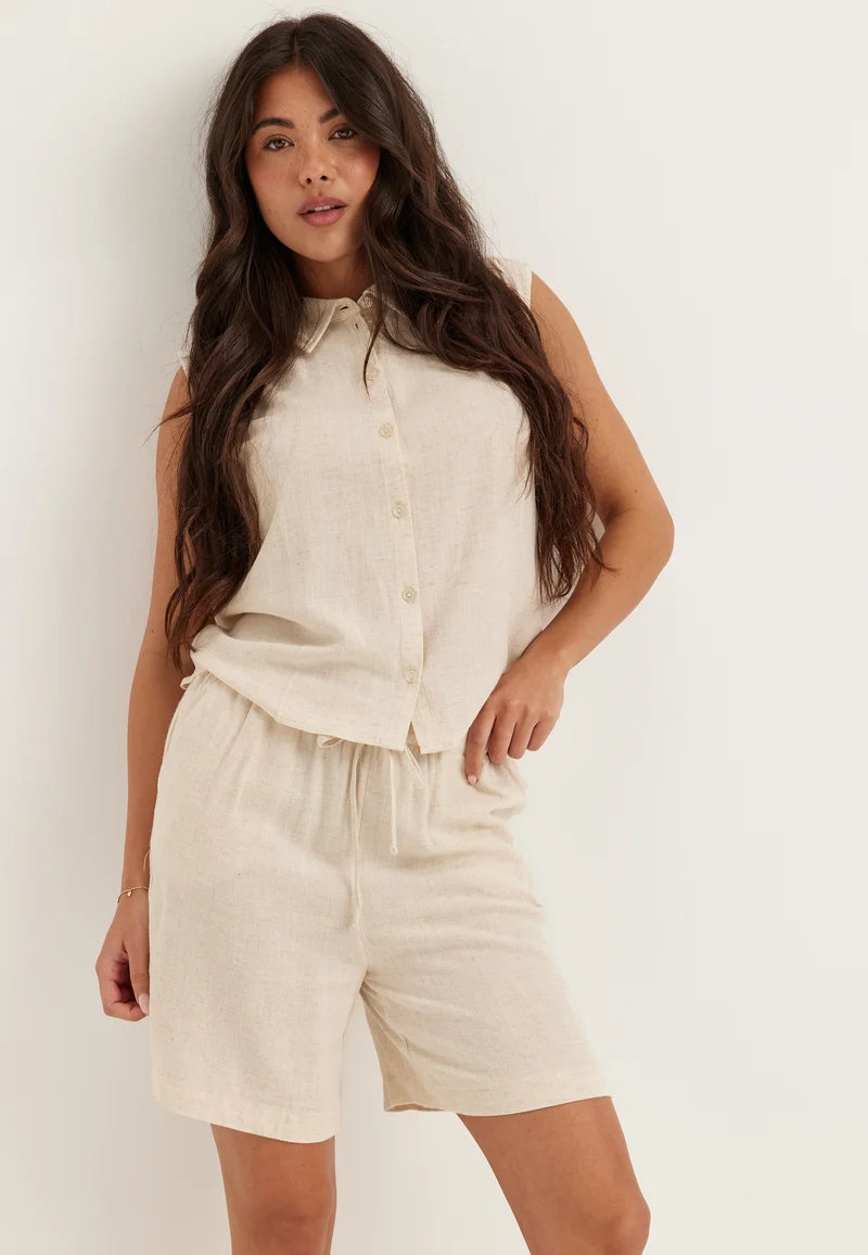 Onlsiesta Mw Pull-up Lin Bl Shorts