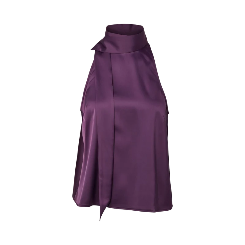 YASPella Scarf Top - Wineberry