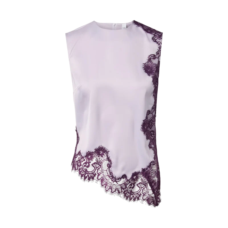 YASPella Lace Top - Orchid Petal