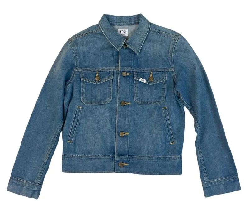 VTG LADIES JAPANESE MADE LEE SANFORIZED DENIM JACKET WESTERN CUT SZ 10 34”