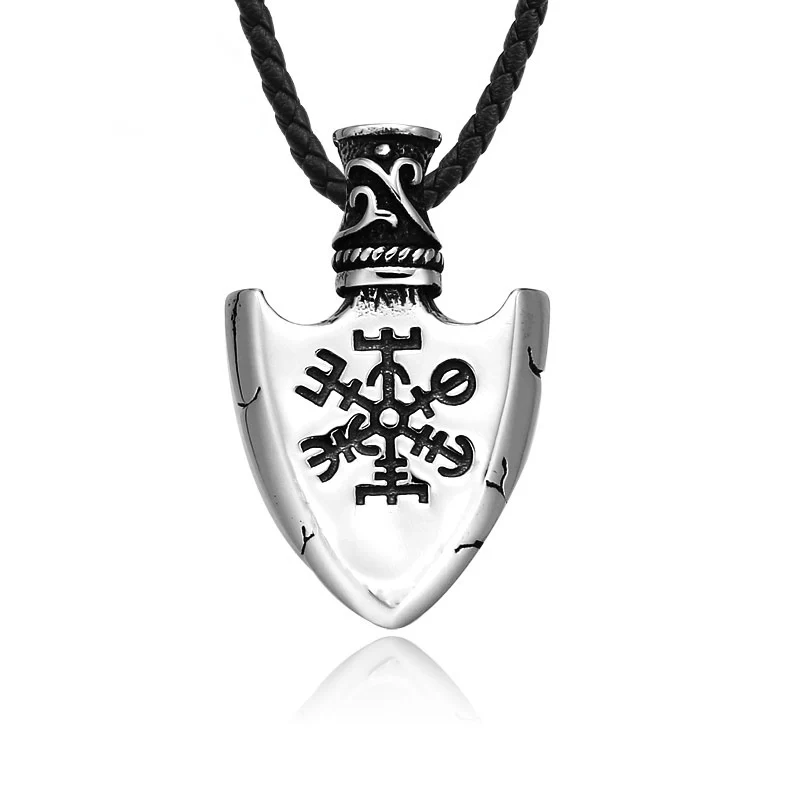 Punk Rune Arrow Halsband för män