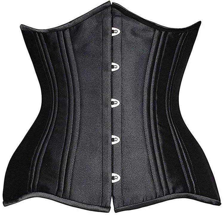 Gothic Pure Color för kvinnor med 24 stålbenskorsetter underbyst
