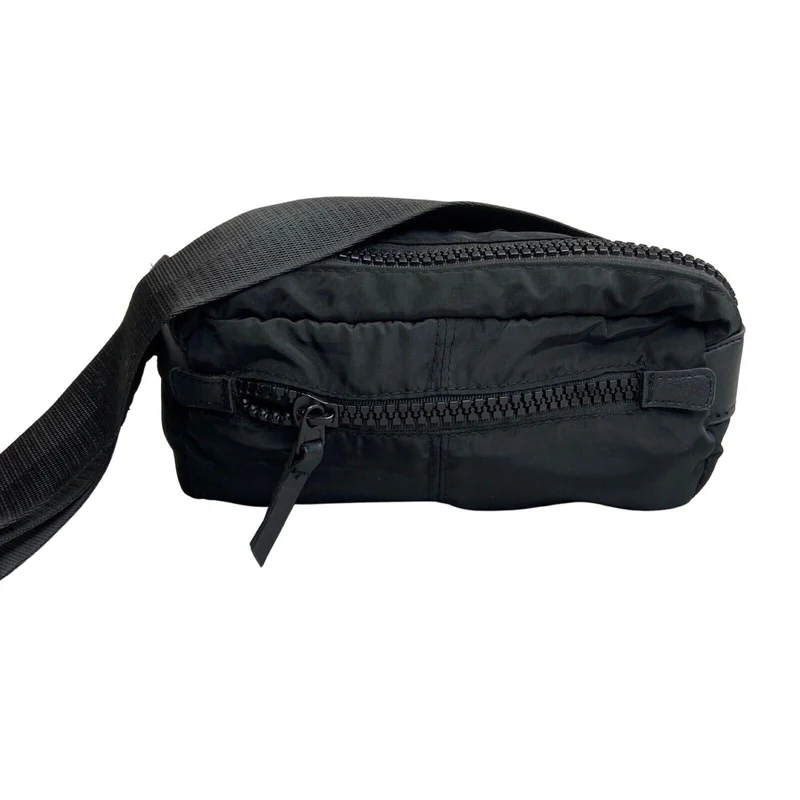 Vintage 00s Black Nylon Cross Body Bum Bag
