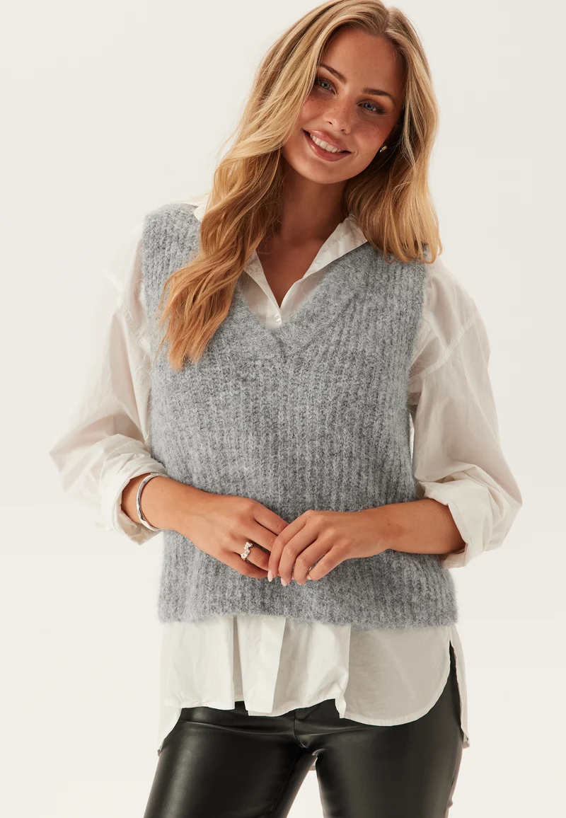 Vmnovah Rib Sl V-neck Vest