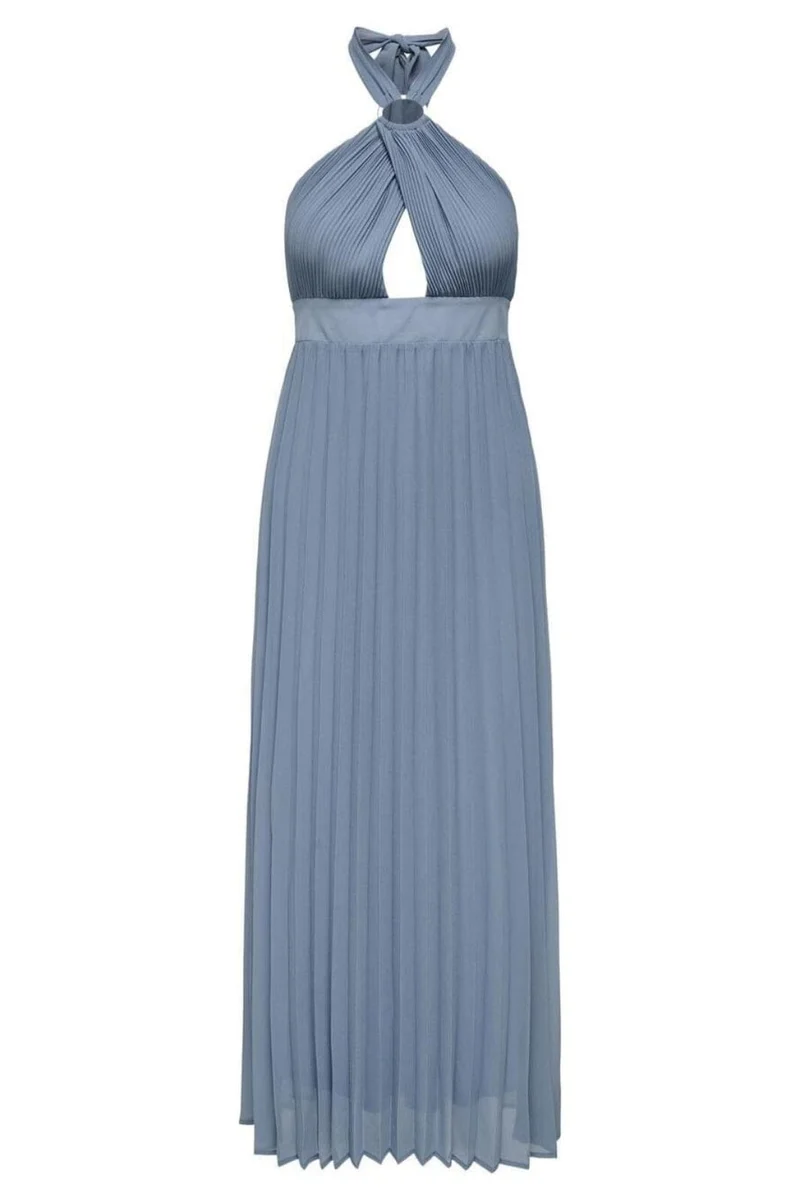 Only - Onlbarbara Halterneck Long Dress - 4760040 Tempest