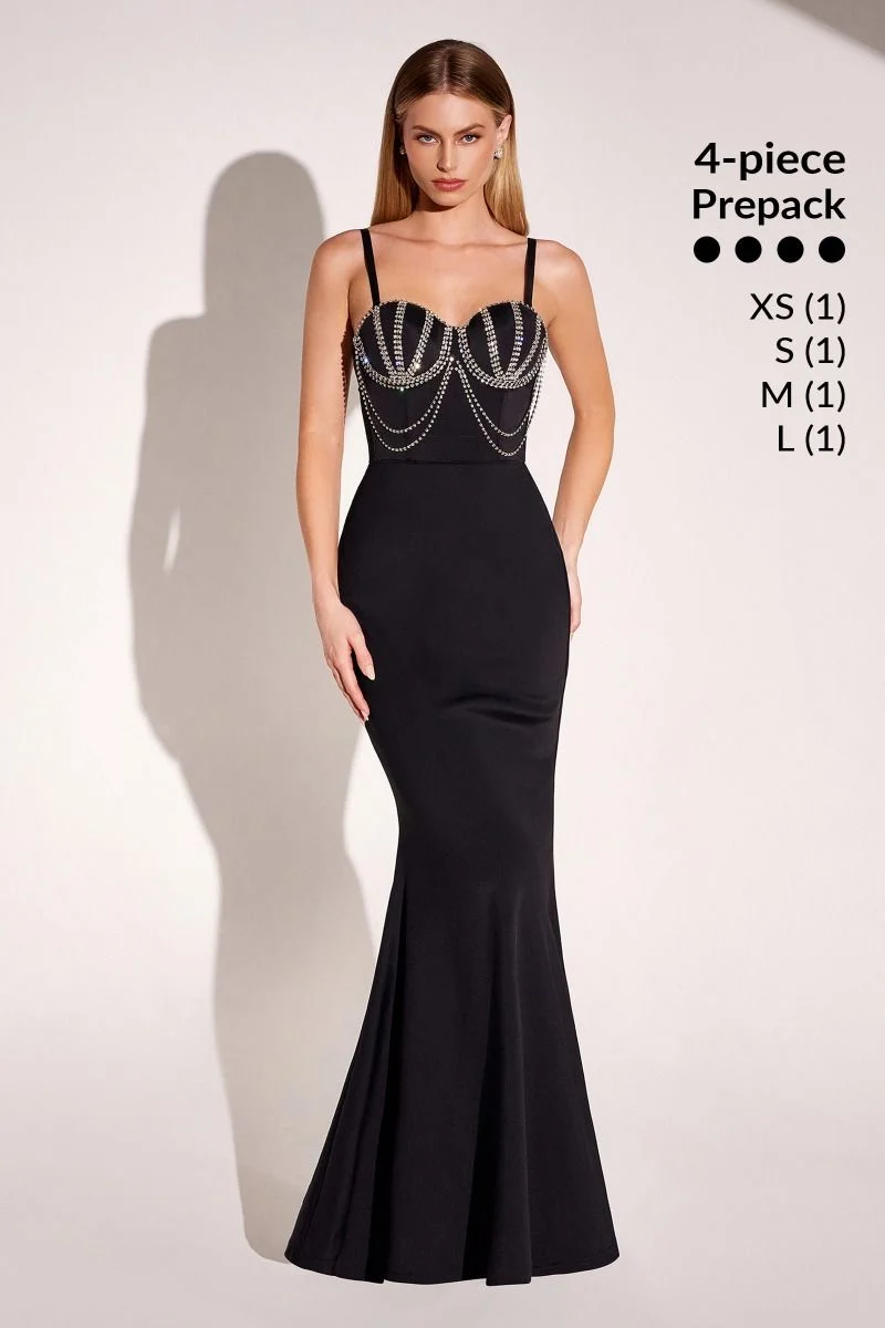 Försedd Sweetheart Neckline-klänning från Amoris T9003P - Kvinnlig festklänning - speciellt tillfälle