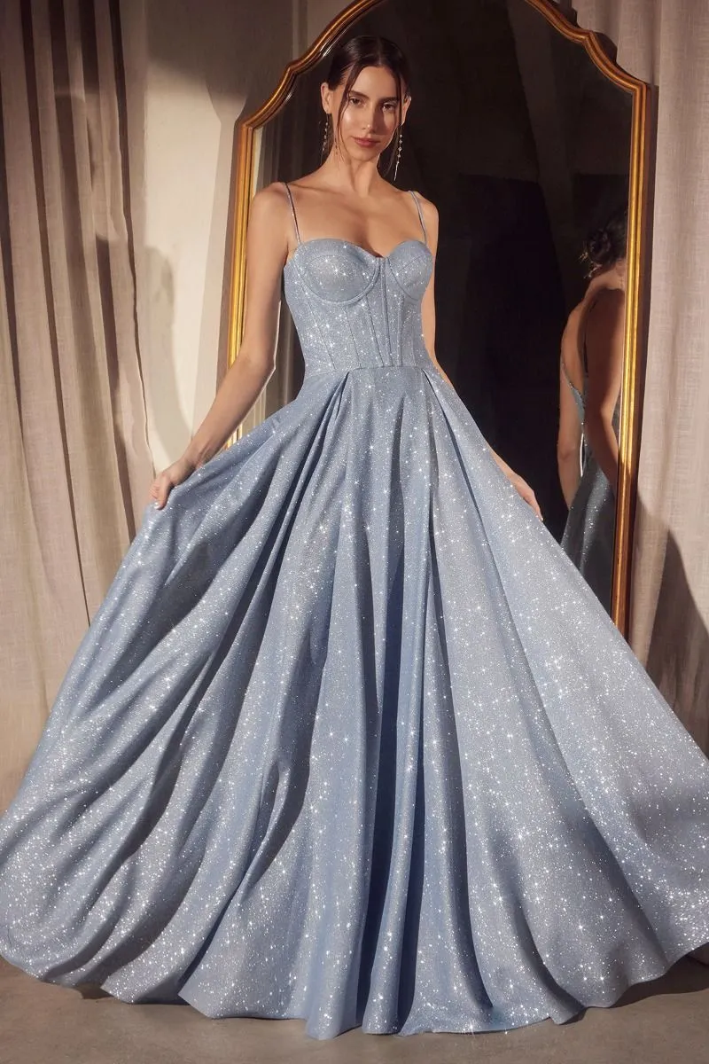 Glitter Sweetheart A-Line Gown By Amoris T706 - Kvinnor Aftonklänning - Speciellt tillfälle