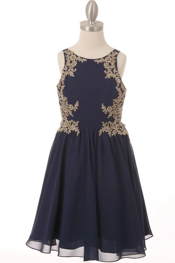 Chiffong Rhinestone Satin Festklänning från Cinderella Couture USA AS5069