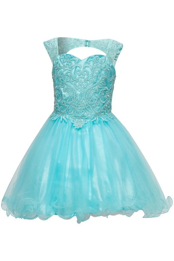 Spetspärla Tyll Satin Festklänning från Cinderella Couture USA AS5080