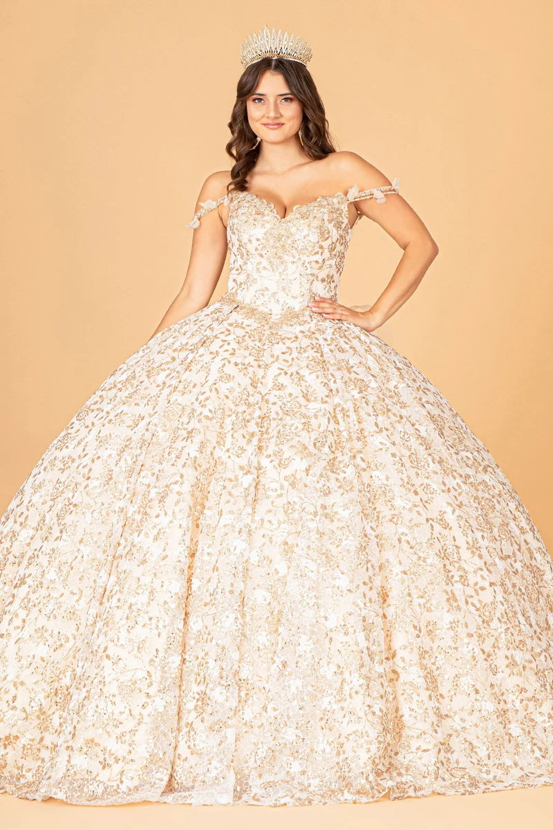 Elizabeth K - GL3072 - Mesh Sweetheart Neck Quinceanera-klänning