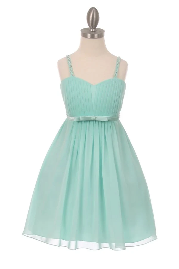 Festklänning i chiffong med paljetter från Cinderella Couture USA AS5012